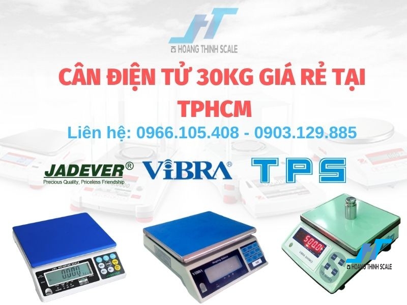 Cân điện tử 30kg được Cân Hoàng Thịnh cung cấp với giá cực kỳ rẻ tại tphcm. Hướng dẫn sử dụng, giao hàng miễn phí tận nơi, liên hệ ngay 0966.105.408