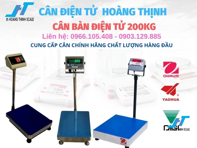 Cân bàn điện tử 200kg được Cân Hoàng Thịnh cung cấp chính hãng chất lượng giá rẻ, mua cân điện tử 200kg Liên hệ 0966.105.408 để được giảm giá ngay 10%