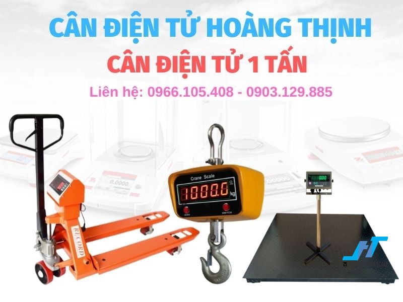 Cân điện tử 1 tấn được Cân Hoàng Thịnh cung cấp đa dạng mẫu loại chất lượng chính hãng, mua can dien tu 1 tấn giá rẻ gọi 0966.105.408 giao hàng miễn phí tận nơi