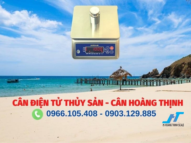 Cân thủy sản, hải sản cân chống nước tốt, được nhiều công ty thủy hải sản Việt Nam tin dùng do Cân Hoàng Thịnh cung cấp, báo giá cân điện tử thủy sản gọi 0966.105.408
