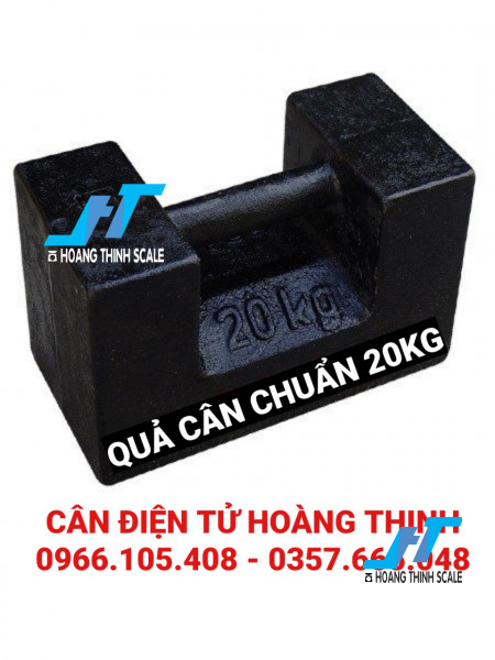 Quả cân chuẩn 20kg gang được CÔNG TY CÂN ĐIỆN TỬ HOÀNG THỊNH phân phối trên toàn quốc