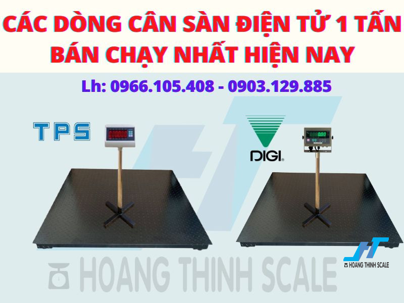 Một số dòng cân sàn điện tử 1 tấn được bán chạy nhất hiện nay, hãy cùng với Cân Điện Tử Hoàng Thịnh tham khảo chi tiết từng loại dưới đây