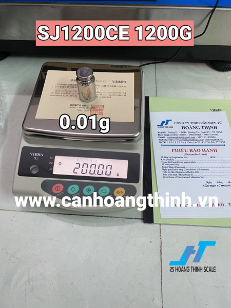 Cân kỹ thuật 2 số lẻ SJ 1200g 0.01g