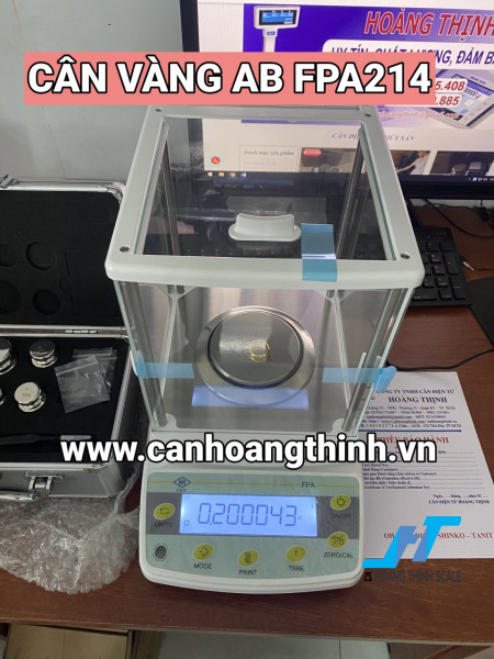 Cân điện tử cân vàng 4 số 210g 0.0001g AB FPA214