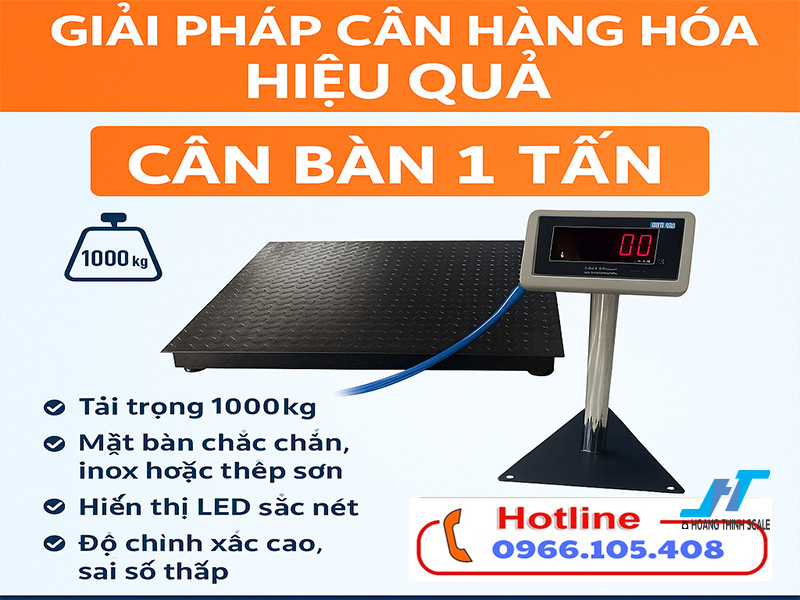 Cân bàn 1 tấn chất lượng chính xác và độ bền cao phù hợp cho các nhà máy, nhà xưởng, kho hàng, giao hàng toàn quốc liên hệ 0966.105.408 ưu đãi giảm giá lên đến 10% hôm nay