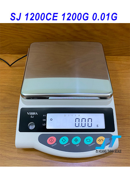 Cân điện tử SJ1200CE mức cân 1200g độ đọc 0.01g dòng cân phân tích kỹ thuật được Cân Hoàng Thịnh phân phối trên toàn quốc, báo giá cân điện tử liên hệ 0966.105.408