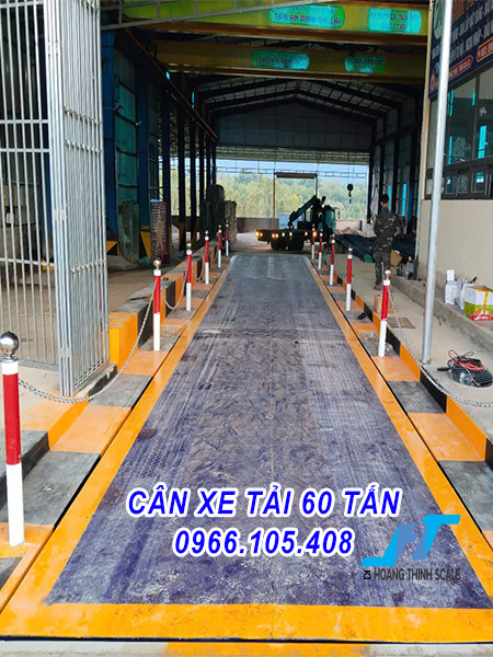 Trạm cân xe tải 60 tấn Mkcell USA loại 3m x 12m hoặc 3m x 18m dòng cân công nghiệp được Cân Hoàng Thịnh thiết kế theo tiêu chuẩn OILM, báo giá cân xe tải 60 tấn gọi 0966.105.408