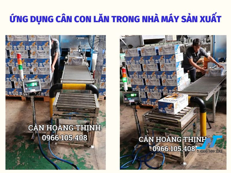 Tìm hiểu về giải pháp ứng dụng cân con lăn vào trong nhà máy sản xuất, giúp kiểm tra trọng lượng hàng hóa một cách tự động ngay trên băng chuyền