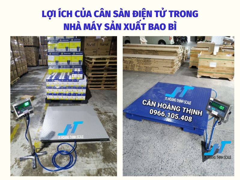 Cân sàn điện tử là thiết bị đóng vai trò vô cùng quan trọng trong ngành sản xuất bao bì, giúp tối ưu quy trình đóng gói, nâng cao năng suất và kiểm soát chất lượng sản phẩm