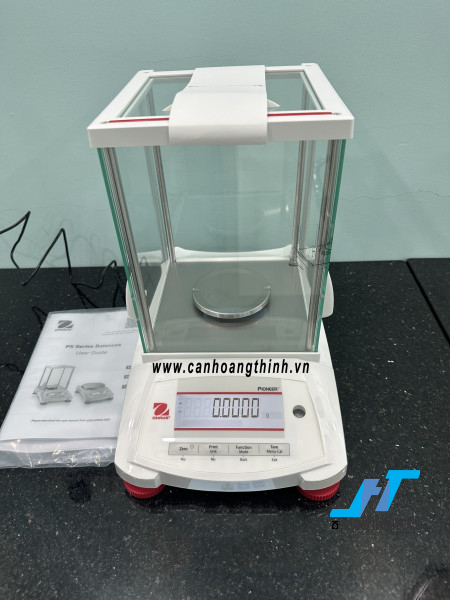 Cân OHAUS PX124E 4 số lẻ mức cân 120g 0.0001g do Ohaus USA sản xuất được Cân Hoàng Thịnh phân phối trên toàn quốc, báo giá cân điện tử liên hệ 0966.105.408
